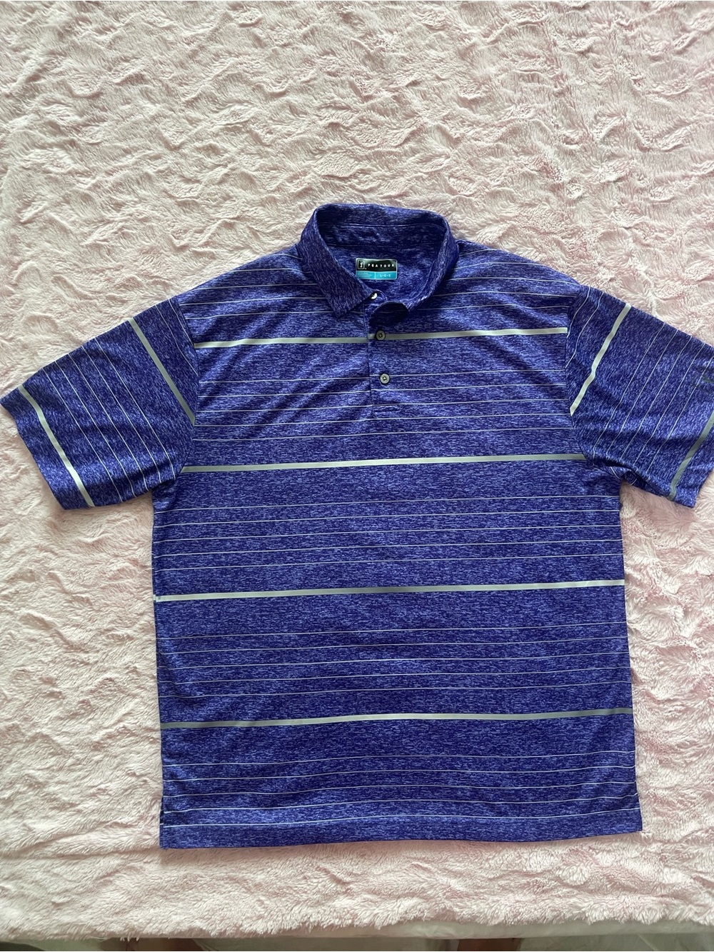 PGA Tour Men’s Purple Striped Polo‎